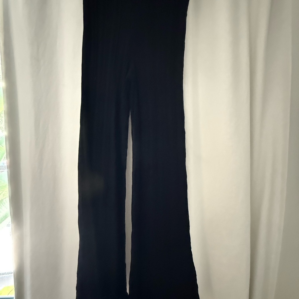 Anthropologie Black Women's Ribbed Pants